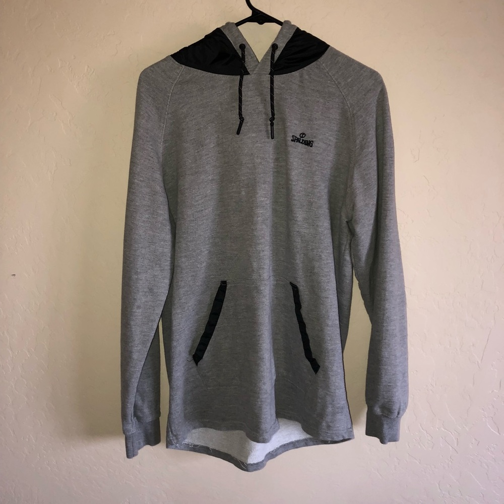 L Gray/Black Spalding Hoodie